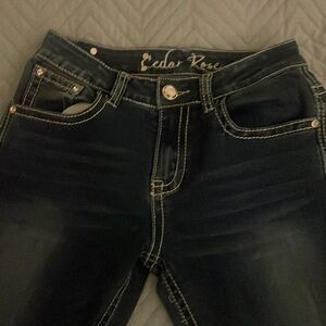 Indigo blue Cedar Rose size 16 girls jeans worn once